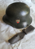 K98 Leder-Koppelschuh + deutscher M42 Stahlhelm