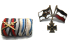 WK 1 1.Weltkrieg Feldspange Bayern und patriotisches Abzeichen