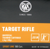 50 Stück / Schuss RWS .22 l.r. lfb KK Munition TARGET RIFLE 40grs 2,6g LRN Blei Rundkopf 330 m/s