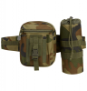 Brandit Taillengürtel "Allround" mit Tasche + Flaschenhalter - US Woodland