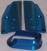 CZ-Alu-Griffschalen + Magazintrichter(Jetfunnel) für Shadow I in Blau