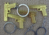 -10 % Schlüsselanhänger Colt M 1911 mit Beretta 92 Beschriftung - goldfarben !!!