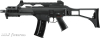 HECKLER & KOCH G36 C SPORTSLINE S-AEG STURMGEWEHR SEMI-AUTO KALIBER 6 mm BB MIT MID CAP ERSATZMAG.