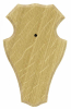 1 x Trophäenbrett EICHE 1 HELL HOLZ ! 19x12cm | Rehbock Trophäe Trohäenbrett Bockschild Geweih NEU
