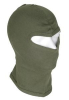 Sturmmaske / Balaclava / Sturmhaube - Oliv - 1 Loch - dünn - Baumwolle