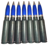30 mm Dekopatrone 30x173 mm Deko Patrone 30 x 173 Dekomunition ATK MK 44 Bushmaster blau gl Geschoss