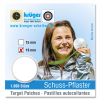 1 x 1.000 St. Schußpflaster in SPENDERPACKUNG Schuss-Pflaster ø19 mm selbstklebend WEISS weiß KRÜGER