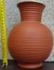 Ältere Rosenthal-Vase, Keramik, geringelt