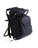 Ansitz Rucksack m. Klapphocker Schwarz 20 Liter – Angelhocker Angler