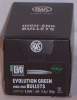 50 RWS Geschosse 9,3mm(.366)-184-(11,9g)-EVOLUTION GREEN-#2318523 - Blei Frei -