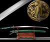 Erotische Katana mit 14 -mal gefaltete differenziert gehärteter Damast Klinge Handgeschmiedetes!!!