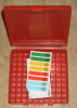 NEUE MTM P-100 Patronenbox P-100-45 Rot Klar KEIN SCHARNIER!!! Case Gard für .45ACP .40S&W 357SIG