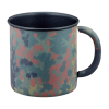 Feldbecher / Feldtasse 300 ml aus Metall mit Teflonbeschichtung - BW Flecktarn matt