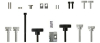 014089 ANSCHÜTZ, Ersatzteil-Set für Precise Schäfte - rechts, NEU