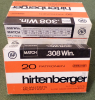 308 Win. Hirtenberger 10,9 g./168gr. Match Geschoß originalversiegelt, versandkostenfrei ab 100 Patr