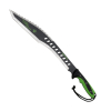 *AKTION* Zombie Dead Machete - 46cm / 63cm - Schwarz / Grün - rostfreier Stahl - mit Scheide
