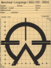 500 Präzisionsschießscheiben BENCHREST LONGRANGE SSG 100-300m, NEU