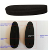 SCHAFTKAPPER SCHWARZ Orangenschalenoberfläche 15 mm/ FULL RECOIL PAD BLACK Orange peel surface 15 mm