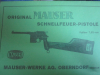 DWJ Nachdruck der Mauser Schnellfeuer Pistole