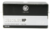 50 Stück Schuss RWS .22 l.r. lfb KK Munition SUBSONIC HP 40grs 2,6g Blei Hohlspitz 315m/s JAGD leise