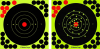 36 Blatt - Splitterzielscheiben - Splatter Targets - reaktiv - selbstklebend - Durchmesser 17 cm