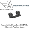 Vector Optics 34mm Cant 20MOA Ein Stück hoch Picatinny Mount