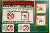 Wiederlader Set 30x20 Warnschild 10x10 GHS Aufkleber 7x10 Rauchverbot RCBS Lee Dillon Primer