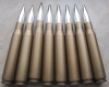 -10 %Kugelschreiber in Patronenform - Plastik etwa wie 12,7 BMG Cal. 50