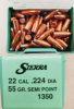 .22/.224/55 grs #No.1350# Sierra Semi Point Geschosse 100 stk #SSZ Berka