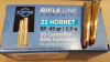 .22 Hornet/45grs. SP PPU A-193 100 stk. # SSZ Berka