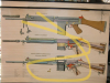 1 Paar Unterrichtstafeln vollaut.Gewehr G1 = FN FAL 1959 BGS BW Leinen Format 1,65mx1,17m