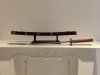 Dekoratives Katana 101 cm – Rot/Schwarz – Drachenmotiv – Edelstahl