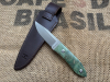 Maserin AM22 Poplar Burl Green, feststehendes Messer