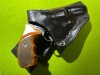MASSIVES STEG/DIENSTHOLSTER RUGER S/SIX BAUÄHNLICHE REVOLVER