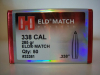 50 St.Hornady Geschosse .338 (.338Dia.)-285-ELD-MATCH-#33381