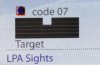 1 x LPA TPU87BZ TARGET Kimme / Sportvisierung für CZ Pistole P10 CZ-P10 > schwarze Kimme ohne Korn
