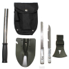 Spaten Beil Säge Messer Stiel + Tasche = SET 6in1