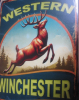 Blechwerbeschild Kopie 20x30 cm WINCHESTER-WESTERN