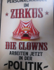 Blechschild Kopie 20x30 cm PERSONALMANGEL IM ZIRKUS