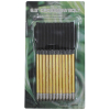12 St. Pack Aluminium Pfeile Bolzen Gold / Schwarz 80lbs. f. Armbrust Pistolen - Spitze austauschbar