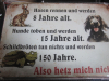 HETZE.... auf Blech 20x30 cm versandkostenfrei