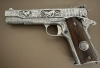 customgravierter COLT 1911 Kal. .45ACP VOLLGRAVUR weltweiter Unikat mit dt. Beschuß
