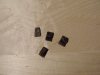 schwarzer Feuerstein ca. 15 x 18 mm
