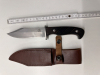 Puma TEC Gürtelmesser 161312 – Clip-Point Klinge (12,5 cm), Sandelholz & Lederscheide