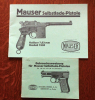 2 Gebrauchsanweisungen für Mauser Pistolen
