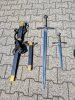 Showkampf-Schwert & Dolch mit Scheiden und Ledergürtel