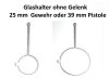 Glashalter für Schiessbrillen 25 mm und 39 mm