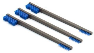3x OTIS BLUE NYLON DOUBLE END AP BRUSH, Waffenreinigungsbürste, Bürste