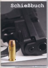 Schießbuch | Schiessbuch für Sportschützen mit PVC Schutzhülle - Motiv Sig Sauer P229 AL SO