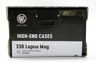50 Stück NEUE RWS Hülsen .338 LAPUA MAGNUM HighEndCases Wiederladehülsen NEUE 50er Packung! #2425228